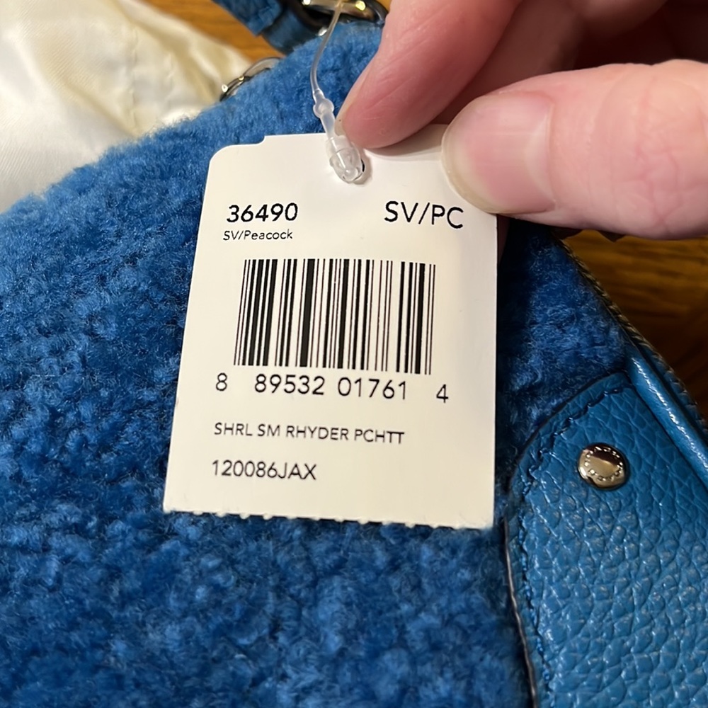 NWT Coach Blue Rhyder Studded purse - Picture 2 of 2